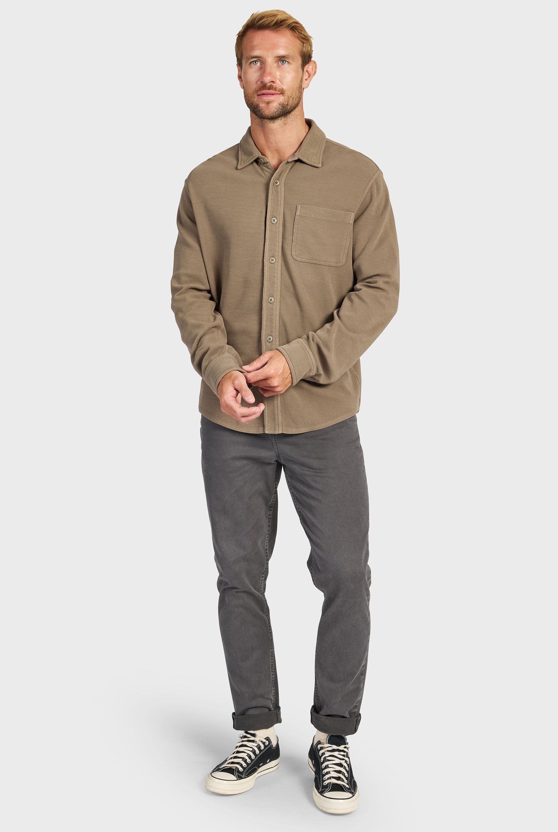 Carlos Cotton Waffle Shirt