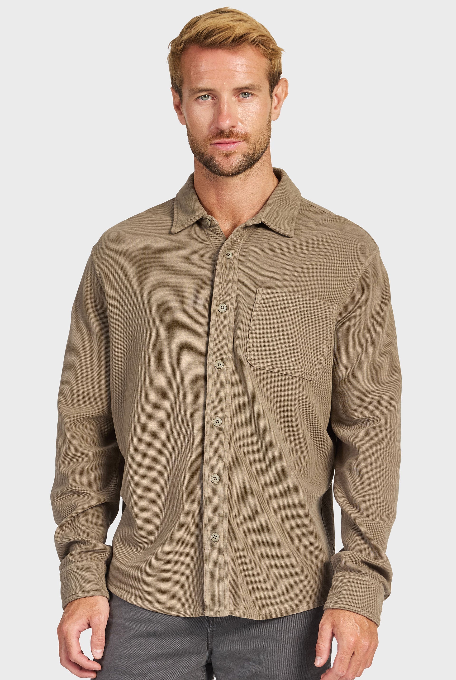 Carlos Cotton Waffle Shirt
