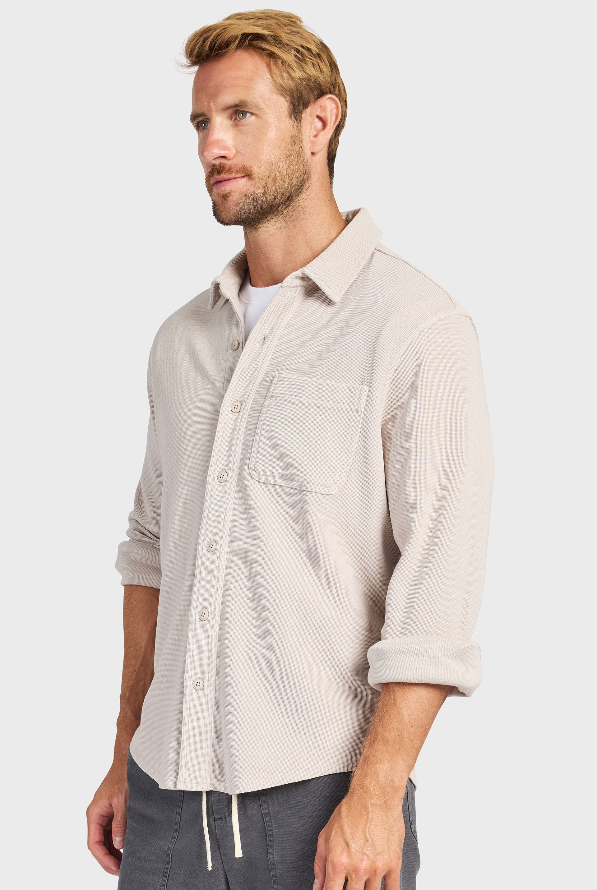 Carlos Cotton Waffle Shirt