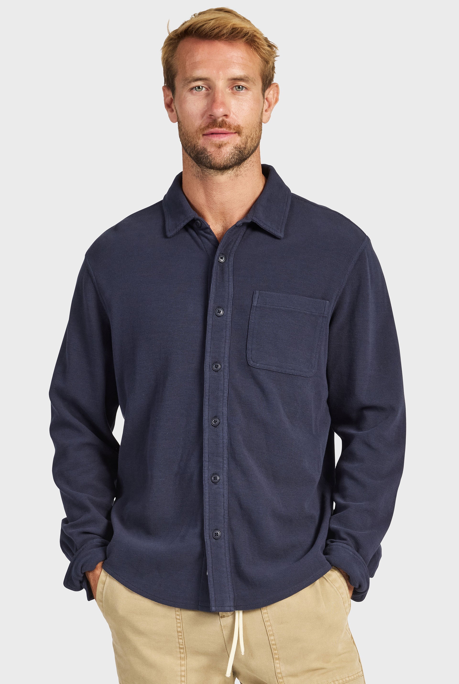 Carlos Cotton Waffle Shirt